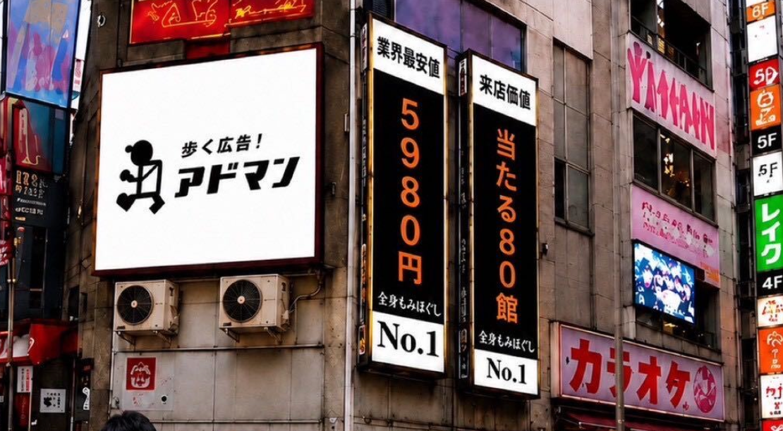 歌舞伎町ビジョン（2面放映）